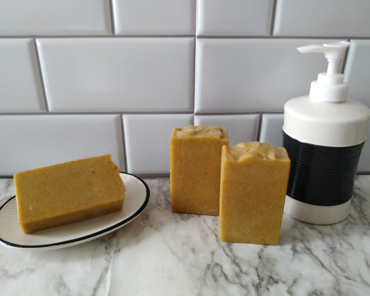Turmeric & Carrot & honey & Ginger  Soap